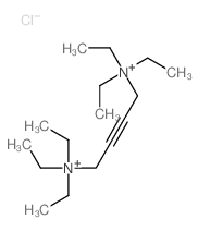 2-Butyne-1, 4-diaminium, N,N,N,N,N,N-hexaethyl-, dichloride structure