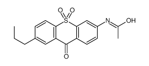N-(9,10,10-trioxo-7-propylthioxanthen-3-yl)acetamide Structure