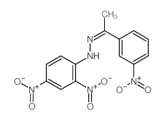 2,4-dinitro-N-[1-(3-nitrophenyl)ethylideneamino]aniline structure