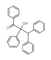 1-Propanone,2-hydroxy-1,2,3,3-tetraphenyl- structure