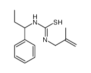 1-(2-methylprop-2-enyl)-3-(1-phenylpropyl)thiourea Structure