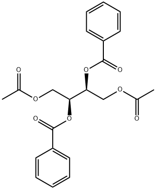 (2S,3S)-1,2,3,4-Butanetetrol 1,4-diacetate 2,3-dibenzoate结构式