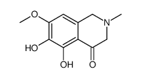 4(1H)-Isoquinolinone, 2,3-dihydro-5,6-dihydroxy-7-methoxy-2-methyl- (9CI)结构式