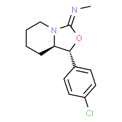 (6R,7R)-7-(4-chlorophenyl)-N-methyl-8-oxa-1-azabicyclo[4.3.0]nonan-9-i mine structure