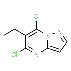 Pyrazolo[1,5-a]pyrimidine, 5,7-dichloro-6-ethyl- (9CI)结构式