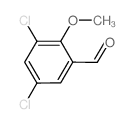 3,5-二氯-2-甲氧基苯甲醛结构式