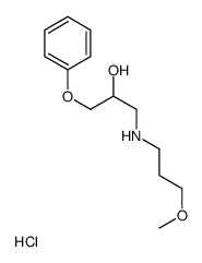 1-(3-methoxypropylamino)-3-phenoxypropan-2-ol,hydrochloride Structure