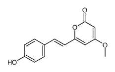 6-[2-(4-hydroxyphenyl)ethenyl]-4-methoxypyran-2-one Structure