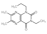 3-ethyl-6,7-dimethyl-1-propyl-pteridine-2,4-dione picture
