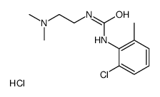 1-(2-Chloro-6-methylphenyl)-3-[2-(dimethylamino)ethyl]urea hydroc hloride (1:1)结构式