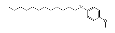 4-methoxyphenyl n-dodecyl telluride Structure