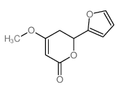 6-(2-furyl)-4-methoxy-5,6-dihydropyran-2-one结构式