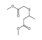 Methyl 3-[(2-methoxy-2-oxoethyl)sulfanyl]butanoate Structure