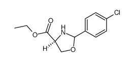 ethyl (4S)-2-(4-chlorophenyl)oxazolidine-4-carboxylate结构式
