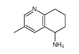 3-methyl-5,6,7,8-tetrahydroquinolin-5-amine结构式
