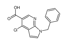 1-benzyl-4-chloropyrrolo[2,3-b]pyridine-5-carboxylic acid Structure