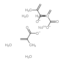 neodymium methacrylate, trihydrate结构式