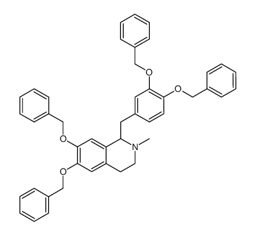 6,7-bisbenzyloxy-1-(3,4-bisbenzyloxybenzyl)-2-methyl-1,2,3,4-tetrahydroisoquinoline Structure