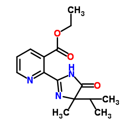 Ethyl 2-(4-isopropyl-4-methyl-5-oxo-4,5-dihydro-1H-imidazol-2-yl)nicotinate结构式