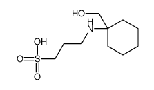 3-[[1-(hydroxymethyl)cyclohexyl]amino]propane-1-sulfonic acid Structure