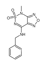 7-benzylamino-4-methylfurazano<3,4-c><1,2,6>thiadiazine 5,5-dioxide结构式