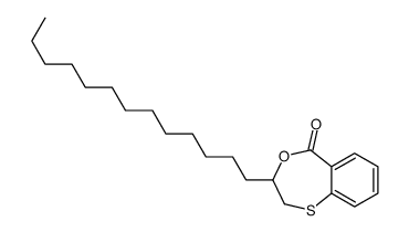 3-tridecyl-2,3-dihydro-4,1-benzoxathiepin-5-one结构式