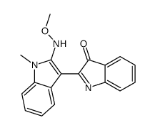 2-[2-(methoxyamino)-1-methylindol-3-yl]indol-3-one结构式