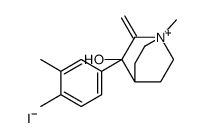 3-(3,4-dimethylphenyl)-1-methyl-2-methylidene-1-azoniabicyclo[2.2.2]octan-3-ol,iodide结构式