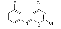 2,6-dichloro-N-(3-fluorophenyl)pyrimidin-4-amine Structure