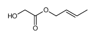 (E)-2-butenyl 2-hydroxyacetate Structure