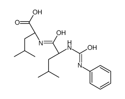 (2S)-4-methyl-2-[[(2S)-4-methyl-2-(phenylcarbamoylamino)pentanoyl]amino]pentanoic acid结构式