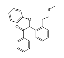 methyl o-(α-phenoxyphenacyl)phenethyl sulphide结构式