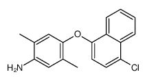 4-(4-chloronaphthalen-1-yl)oxy-2,5-dimethylaniline Structure