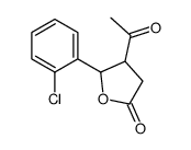4-acetyl-5-(2-chlorophenyl)oxolan-2-one结构式