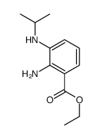 ethyl 2-amino-3-(propan-2-ylamino)benzoate结构式