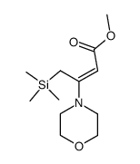 methyl 4-trimethylsilyl-3-morpholinocrotonate结构式