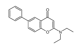 2-(diethylamino)-6-phenylchromen-4-one Structure