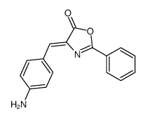 4-[(4-aminophenyl)methylidene]-2-phenyl-1,3-oxazol-5-one结构式