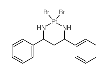 Platinum, dibromo(1,3-diphenyl-1,3-propanediamine-N,N')-, [SP-4-2-[S-(R*,R*)]]- structure