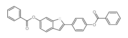 4-(6-(BENZOYLOXY)BENZO[B]THIOPHEN-2-YL)PHENYL BENZOATE structure