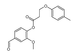 (4-formyl-2-methoxyphenyl) 3-(4-methylphenoxy)propanoate结构式