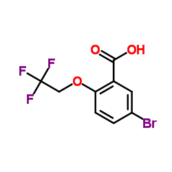 5-Bromo-2-(2,2,2-trifluoroethoxy)benzoic acid结构式