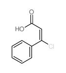 (E)-3-chloro-3-phenyl-prop-2-enoic acid结构式