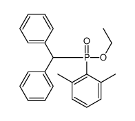 2-[benzhydryl(ethoxy)phosphoryl]-1,3-dimethylbenzene Structure