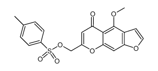 4-methoxy-7-(toluene-4-sulfonyloximethyl)-furo[3,2-g]chromen-5-one Structure