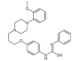 1-[4-[3-[4-(2-methoxyphenyl)piperazin-1-yl]propoxy]phenyl]-3-phenylthiourea Structure