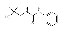 N-(β-hydroxy-isobutyl)-N'-phenyl-thiourea结构式