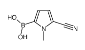 5-cyano-1-methyl-1H-pyrrol-2-ylboronic acid structure