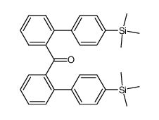 bis(4'-trimethylsilanylbiphenyl-2-yl)methanone Structure