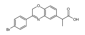 2-[3-(4-bromophenyl)-2H-1,4-benzoxazin-6-yl]propanoic acid结构式